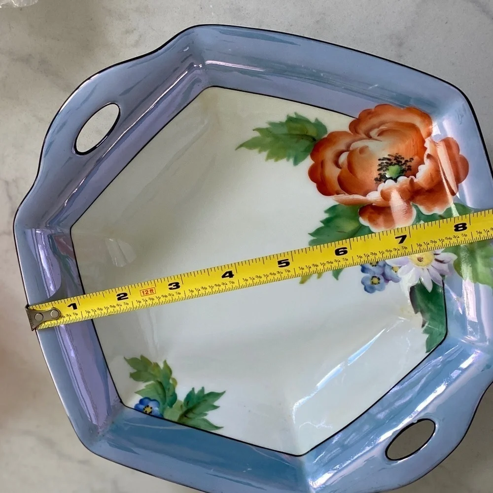 Vintage Japan Lusterware Serving Dish EUC 1918-1921